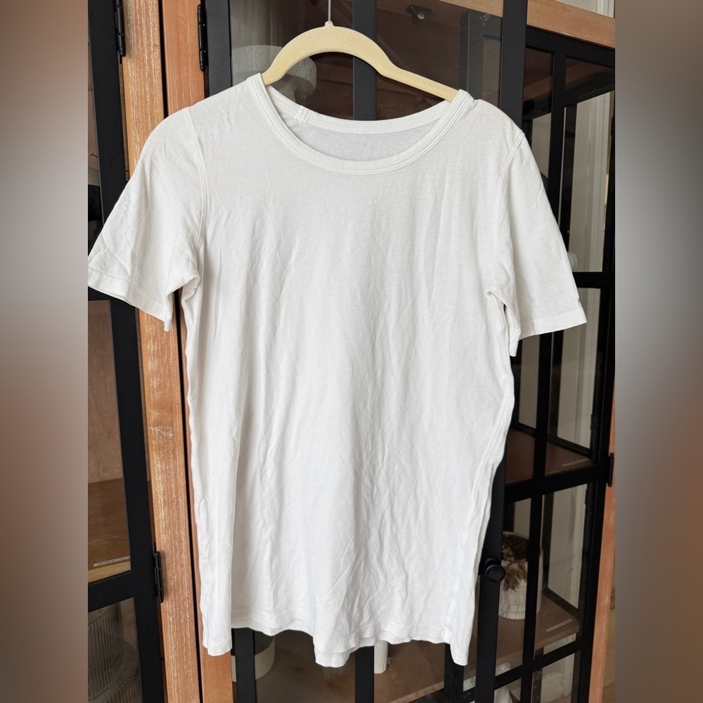 Lululemon Love Tee Crewneck II pima cotton short sleeves tshirt White